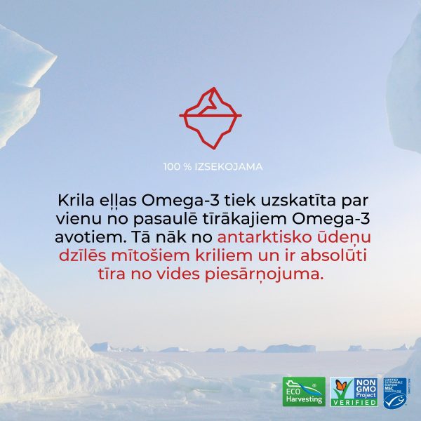 LYL Krill Oil Superba BOOST™ Omega-3 Koncentrāts, 30 kapsulas