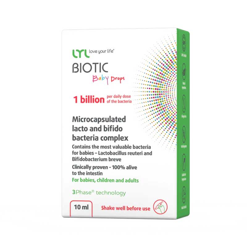 LYLBIOTIC Baby Drops labās baktērijas zīdainim LYLBIOTIC Baby Drops labās baktērijas zīdainim
