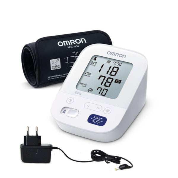 Omron M3 Comfort + adapteris Omron M3 Comfort + adapteris