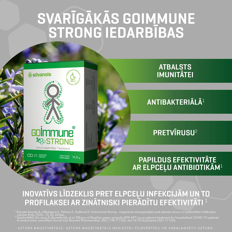 GoImmune Strong - svarīgākās iedarbības GoImmune Strong - svarīgākās iedarbības