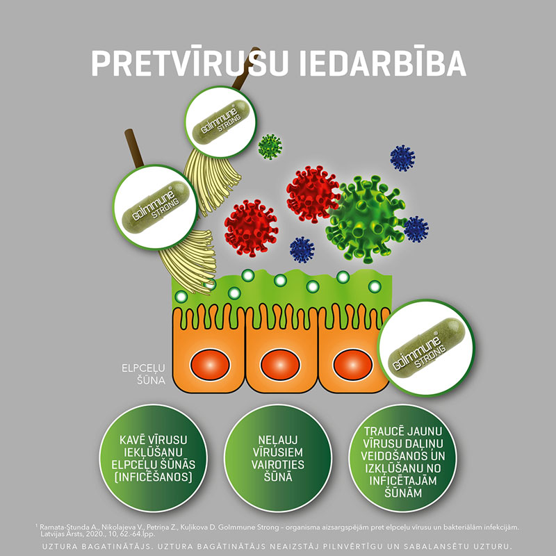 GoImmune Strong - pretvīrusu iedarbība GoImmune Strong - pretvīrusu iedarbība