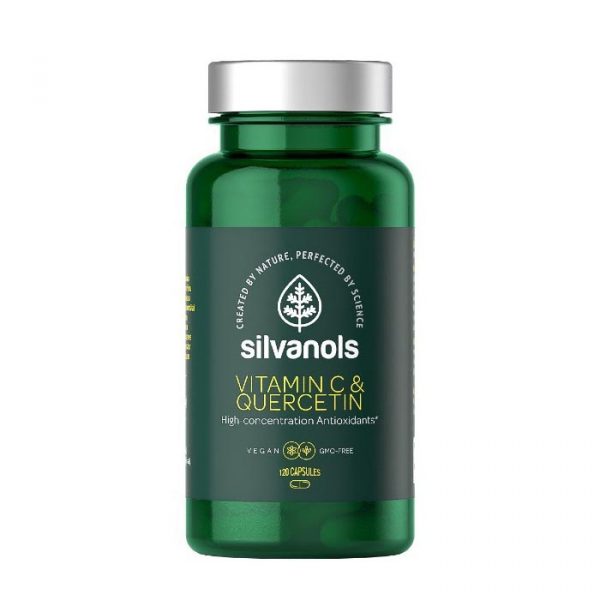 Silvanols VITAMIN C un QUERCETIN 120 kapsulas