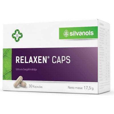 Silvanols Relaxen nomierinošs līdzeklis 30 kapsulas