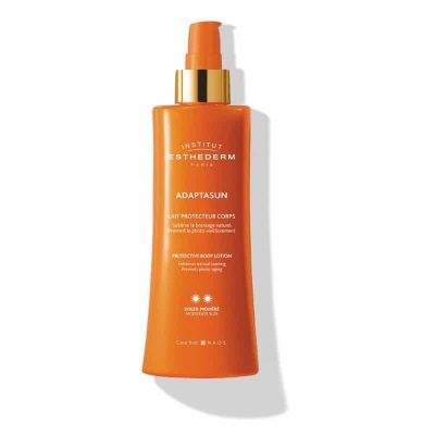 Institut Esthederm AdaptaSun saules aizsardzības ķermeņa losjons vidējai saules intensitātei, 200 ml