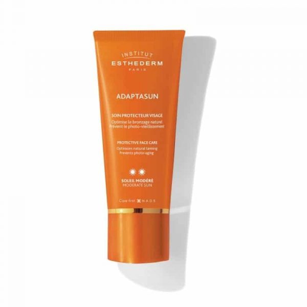 Institut Esthederm AdaptaSun saules aizsargkrēms sejai vidējai saules intensitātei, 50 ml