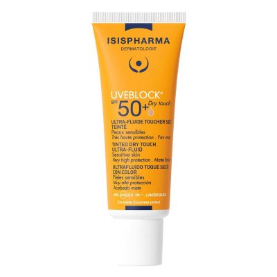 ISISPHARMA UVEBLOCK SPF50+ Dry touch tonēts aizsargfluīds taukainai ādai 40ml