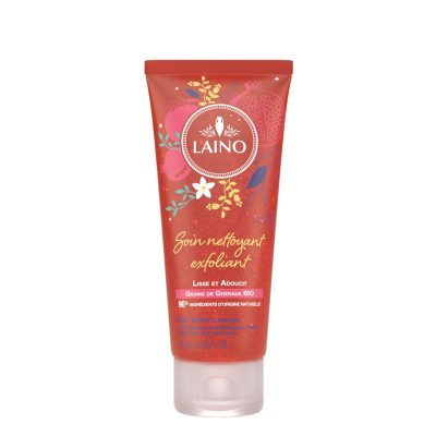 LAINO Eksfoliējošs mazgāšanās līdzeklis ar BIO granātābolu sēkliņām, 200 ml