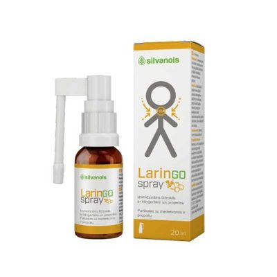 Silvanols LarinGospray pret kakla sāpēm, 20ml