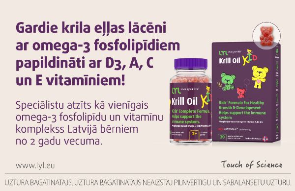 3 padomi bērna imunitātes stiprināšanai LYL Krill oil KID