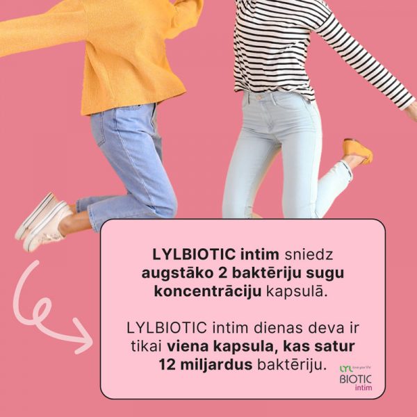 LYL BIOTIC intim sievietes intīmajai veselībai , 15 kapsulas