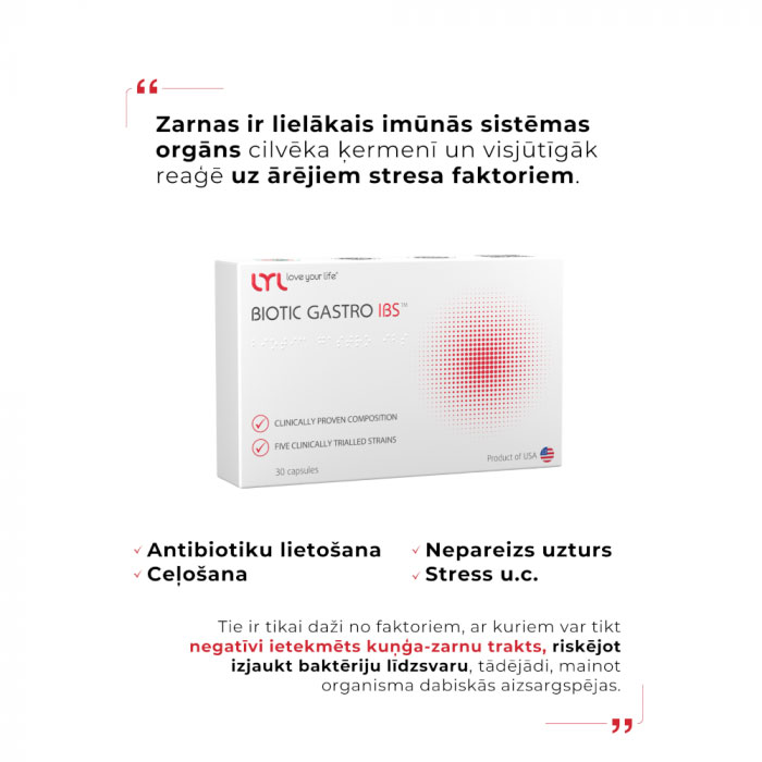 LYL BIOTIC GASTRO IBS, 30 kapsulas