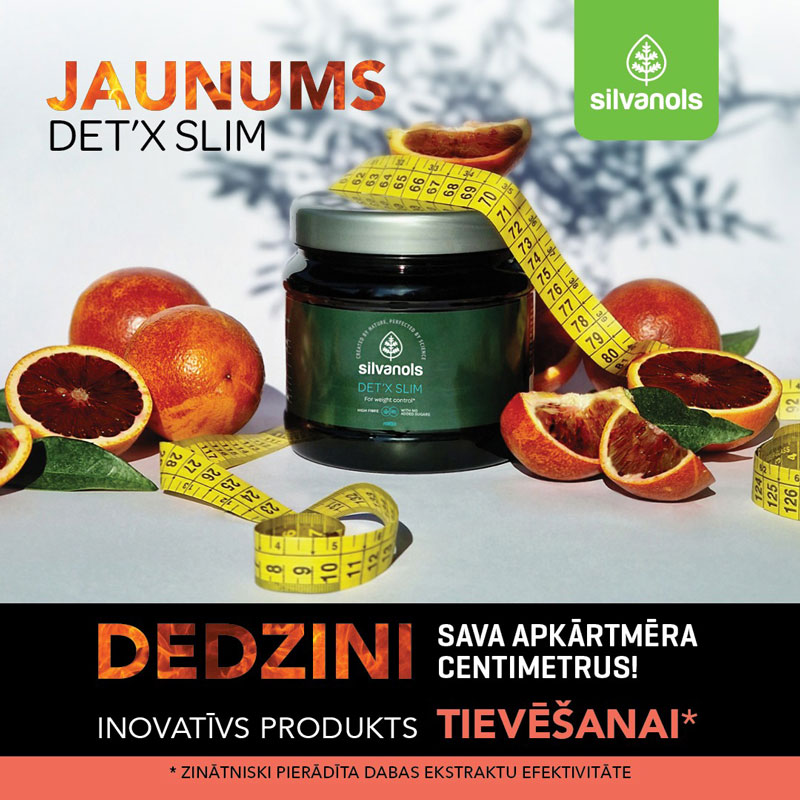 Silvanols DET’X SLIM ķermeņa svara samazināšanai, 400 g Silvanols DET’X SLIM ķermeņa svara samazināšanai, 400 g