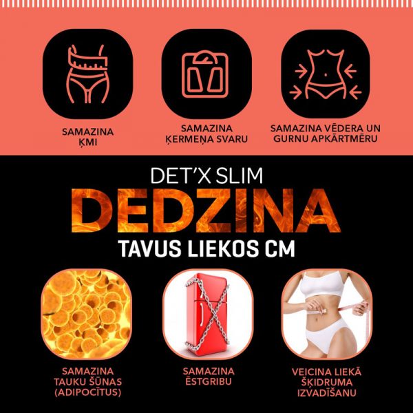 Silvanols DET’X SLIM ķermeņa svara samazināšanai, 400 g