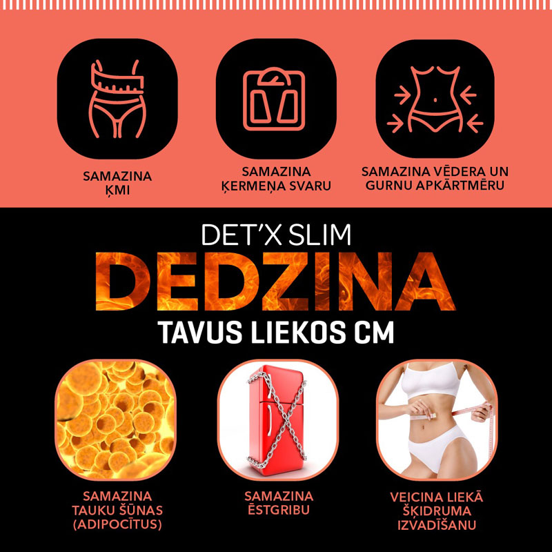 Silvanols DET’X SLIM ķermeņa svara samazināšanai, 400 g Silvanols DET’X SLIM ķermeņa svara samazināšanai, 400 g