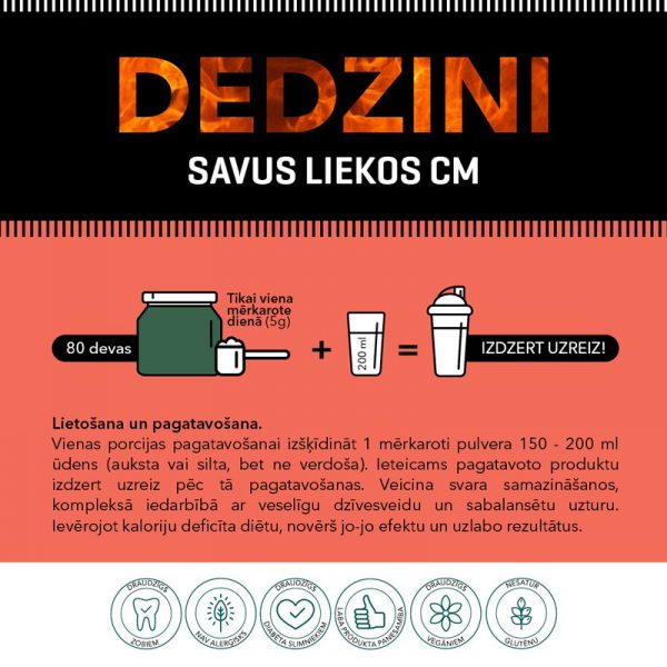 Silvanols DET’X SLIM ķermeņa svara samazināšanai, 400 g