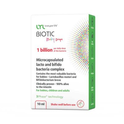 LYLBIOTIC Baby Drops полезные бактерии для младенцев