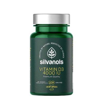 Silvanols Vitamīns D3 4000 IU 120 kapsulas