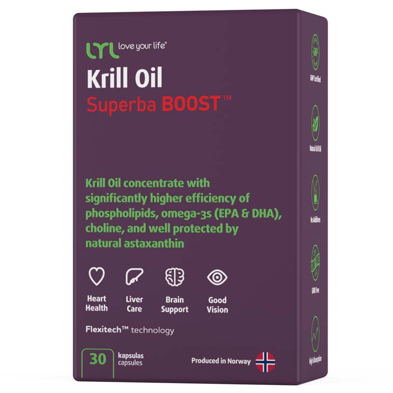 LYL Krill Oil bioefektīvākā Omega-3 ar fosfolipīdiem, 30 kapsulas LYL Krill Oil bioefektīvākā Omega-3 ar fosfolipīdiem, 30 kapsulas