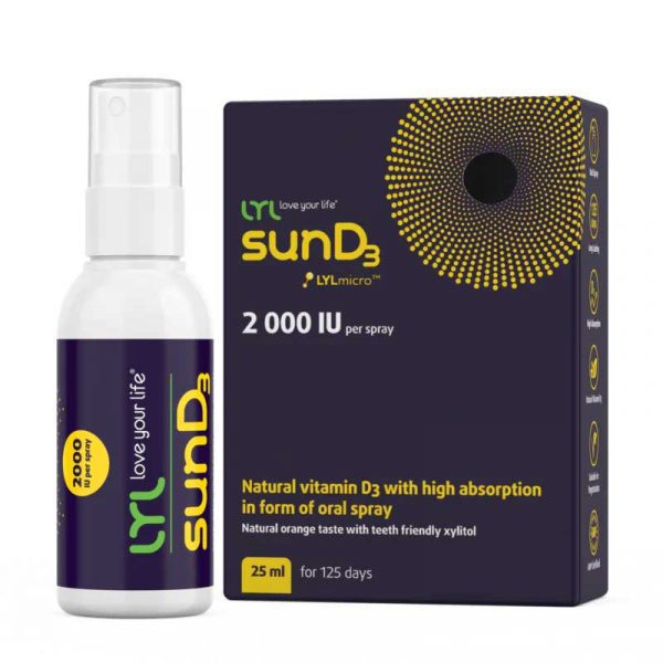 LYL sunD3 2000 МЕ спрей, витамин D