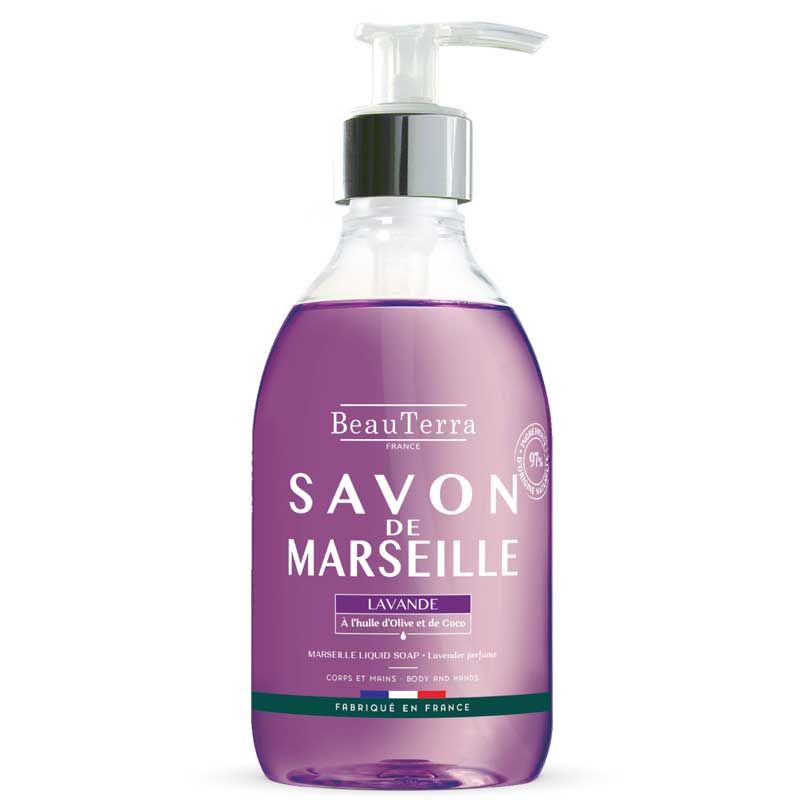 Beauterra LAVANDAS MARSEĻAS šķidrās ziepes 300ml Beauterra LAVANDAS MARSEĻAS šķidrās ziepes 300ml
