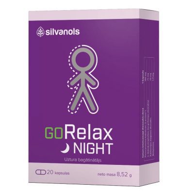 Silvanols GoRelax Night 20 kapsulas