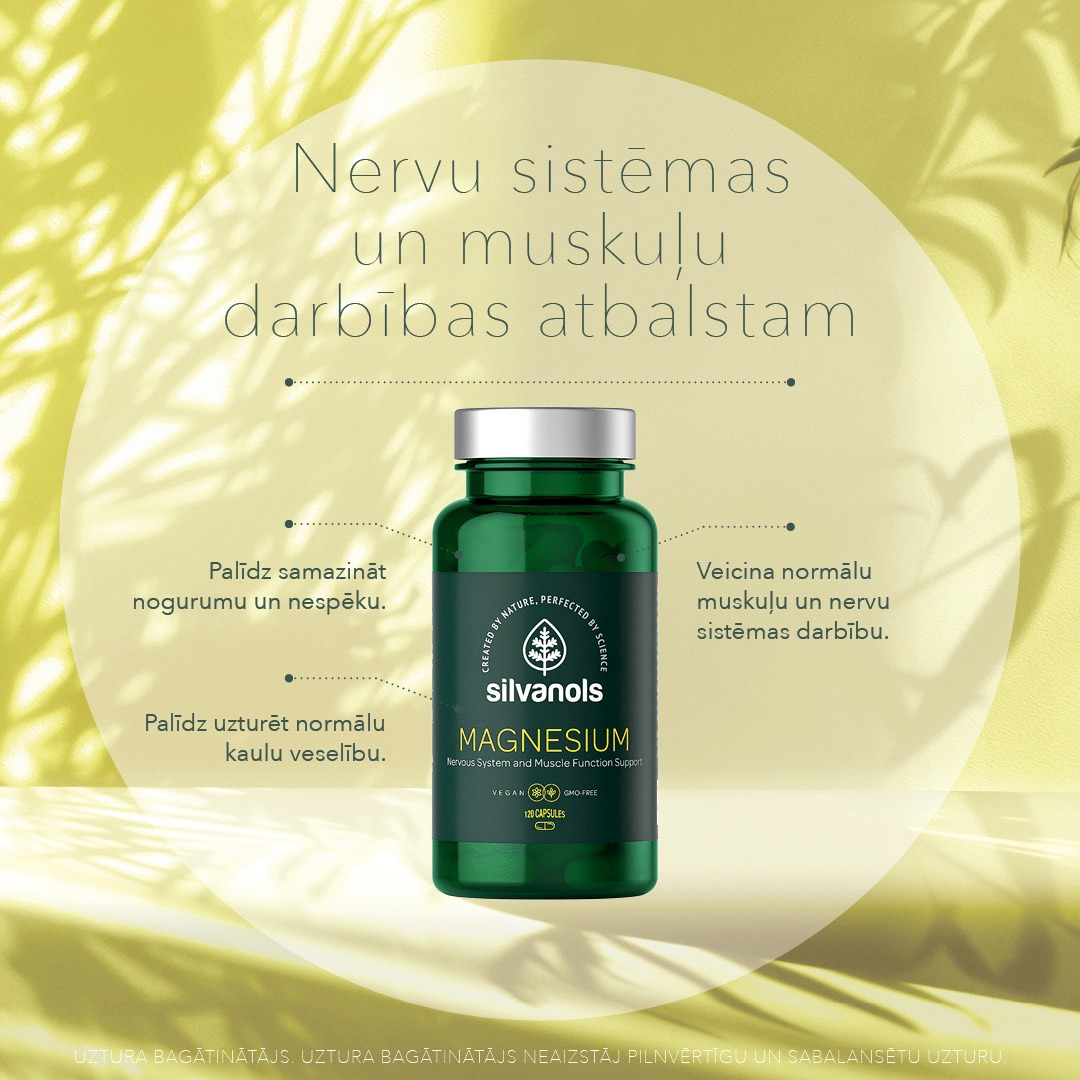 Silvanols MAGNESIUM 120 kapsulas Silvanols MAGNESIUM 120 kapsulas