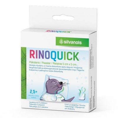Silvanols Rinoquick aroma plāksteri 5 gab.