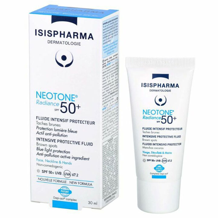 ISISPHARMA NEOTONE Radiance SPF 50+ aizsargfluīds pigmentācijai 30ml ISISPHARMA NEOTONE Radiance SPF 50+ aizsargfluīds pigmentācijai 30ml