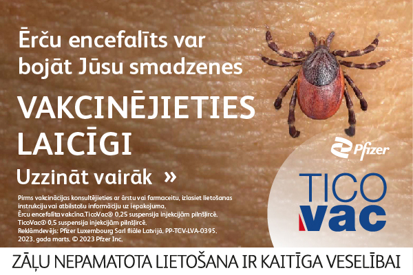 Mostas ērces! Pasargā sevi no ērču encefalīta – vakcinējies!