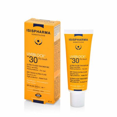 ISISPHARMA UVEBLOCK SPF 30 Dry Touch солнцезащитный флюид для лица для жирной кожи, 40мл