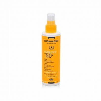 ISISPHARMA UVEBLOCK SPF50+ Spray aizsargsprejs sejai un ķermenim visai ģimenei, 200ml