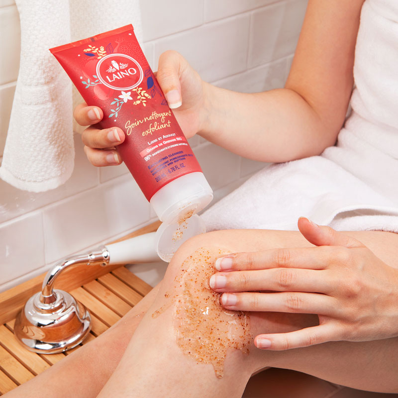 LAINO Eksfoliējošs mazgāšanās līdzeklis ar BIO granātābolu sēkliņām, 200 ml LAINO Eksfoliējošs mazgāšanās līdzeklis ar BIO granātābolu sēkliņām, 200 ml