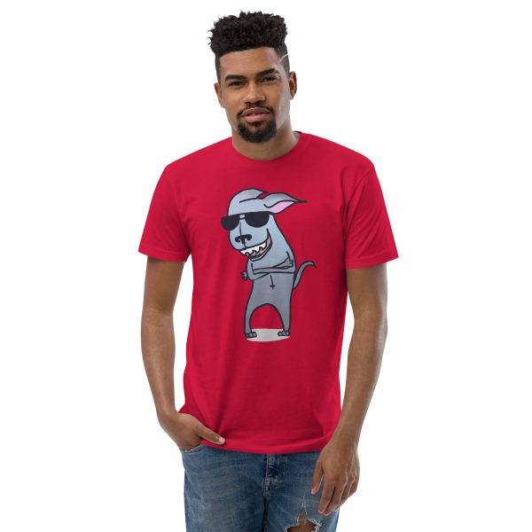 mens fitted t shirt red front 645a339b93b59