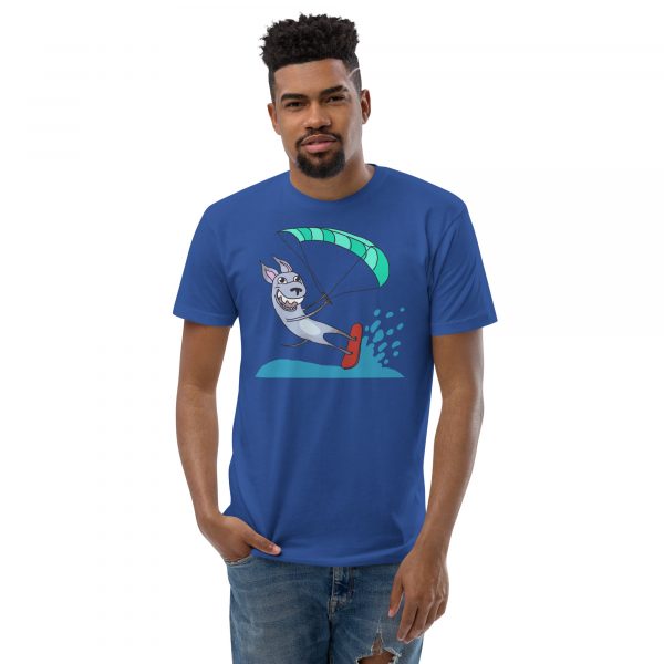 mens fitted t shirt royal blue front 6458d8360ba6e