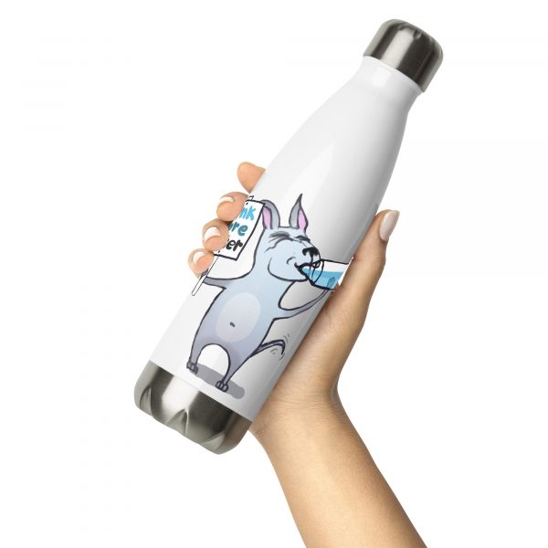 stainless steel water bottle white 17oz front 2 645e9538e0b8d