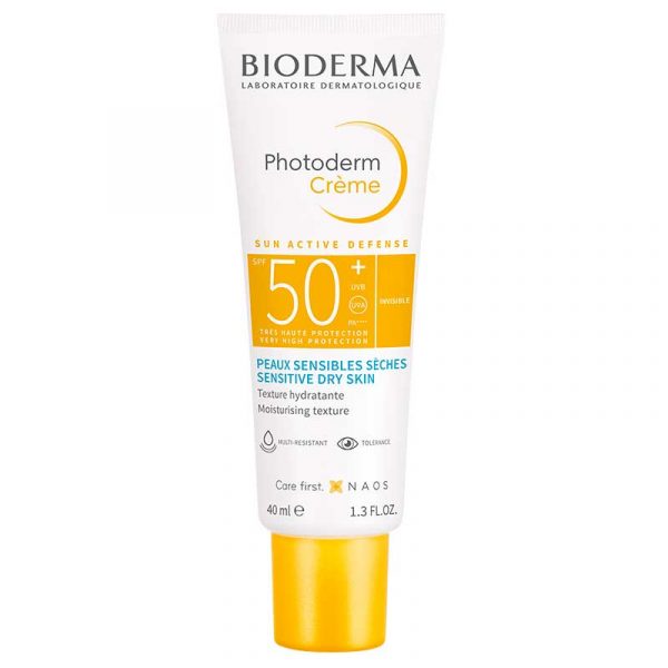 BIODERMA Photoderm Crème SPF 50+ saules aizsargkrēms jutīgai sejas ādai, 40 ml