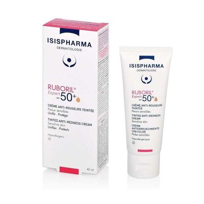 ISISPHARMA RUBORIL Expert SPF50+ tonēts krēms pret apsārtumu 40ml