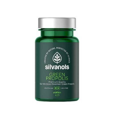 Silvanols Green Propolis zaļais propoliss 60 kaps.