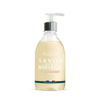 Beauterra KOKVILNAS ZIEDU MARSEĻAS šķidrās ziepes, 300 ml Beauterra KOKVILNAS ZIEDU MARSEĻAS šķidrās ziepes, 300 ml