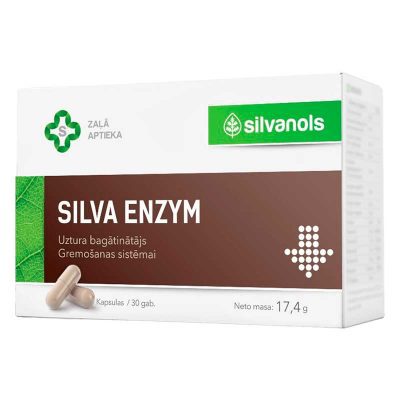 Silvanols Silva Enzym, 30 kapsulas