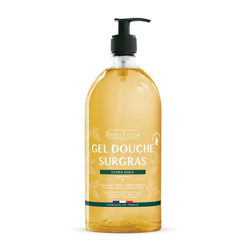 BeauTerra - Īpaši saudzīgs barojošs dušas gels 1L BeauTerra - Īpaši saudzīgs barojošs dušas gels 1L