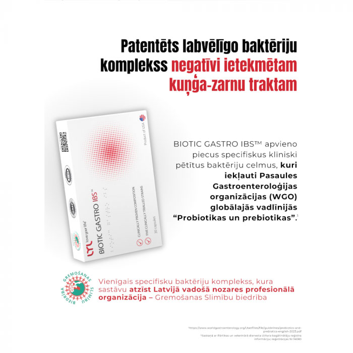 LYL BIOTIC GASTRO IBS, 30 kapsulas LYL BIOTIC GASTRO IBS, 30 kapsulas