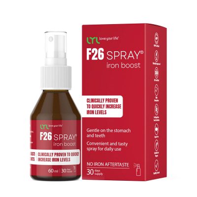 LYL F26 SPRAY® iron boost 60 ml – paaugstinātas efektivitātes dzelzs avots