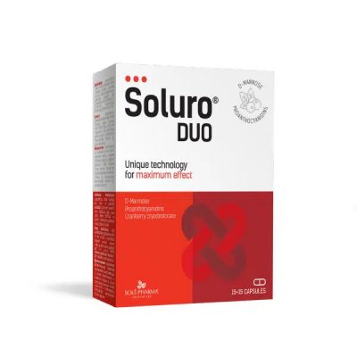 Lotos phrama - Soluro® DUO, 15+15 kapsulas urīnceļu veselībai