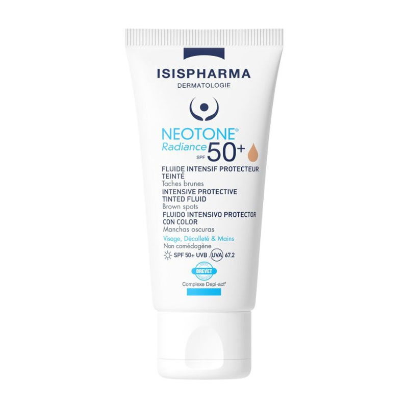 ISISPHARMA NEOTONE Radiance SPF50+ tinted tonēts aizsargfluīds pigmentācijai 30ml ISISPHARMA NEOTONE Radiance SPF50+ tinted tonēts aizsargfluīds pigmentācijai 30ml