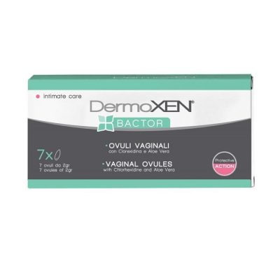 DERMOXEN Bactor vaginālās svecītes, 7 gab.