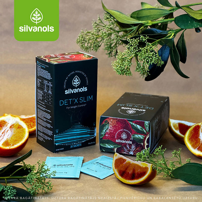 Silvanols DET’X SLIM ķermeņa svara samazināšanai, 30 gab Silvanols DET’X SLIM ķermeņa svara samazināšanai, 30 gab