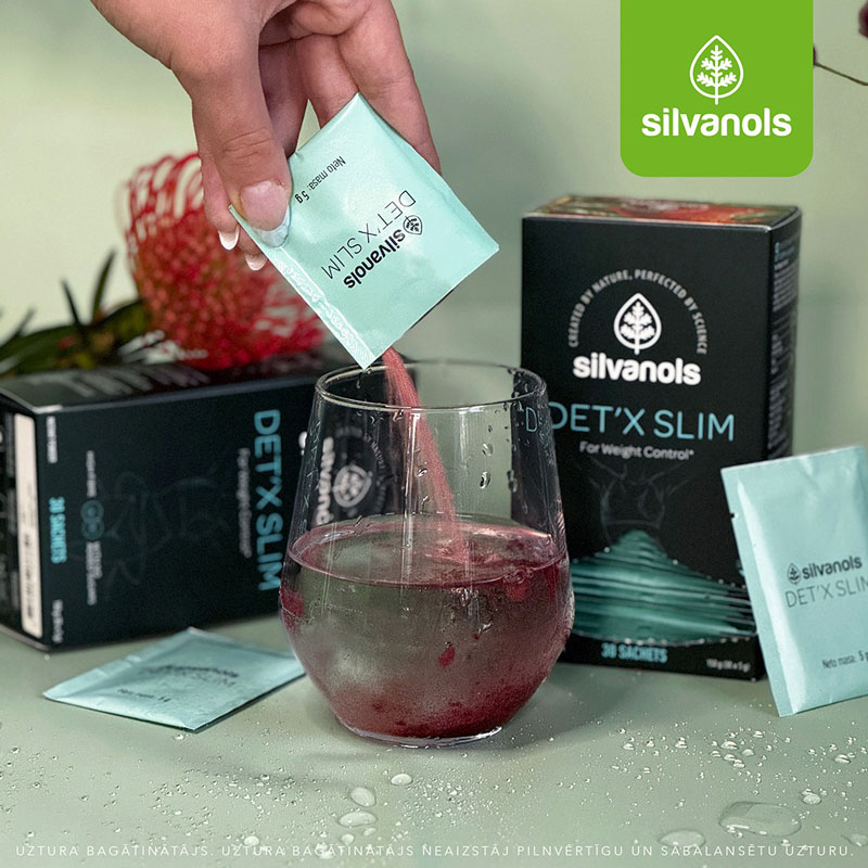 Silvanols DET’X SLIM ķermeņa svara samazināšanai, 30 gab Silvanols DET’X SLIM ķermeņa svara samazināšanai, 30 gab