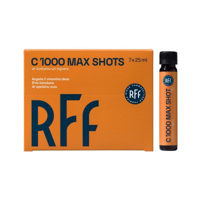 RFF C 1000 Max Shots ar kurkumu un ingveru 25ml 7 gab